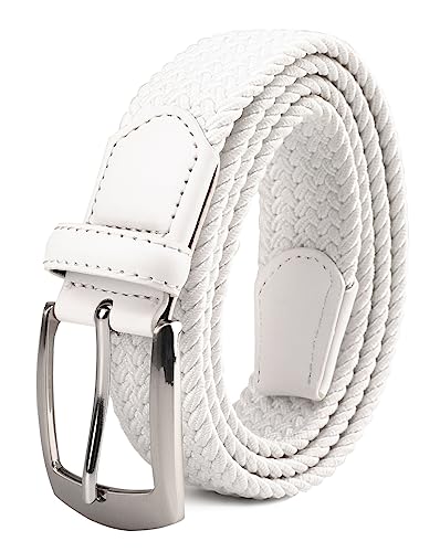 Image of Fabio Valenti Canvas Elastic Fabric Woven Stretch Braided Belts for Men Women Junior with Multicolored /Full Sizes