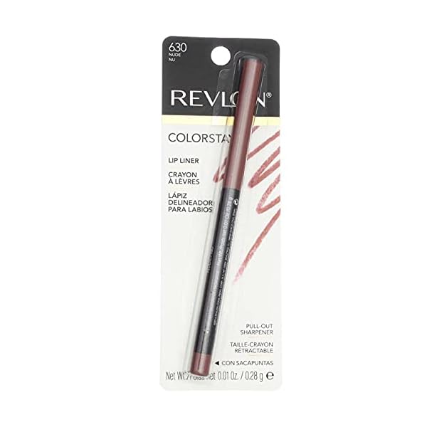 Revlon ColorStay Lip Liner with SoftFlex, Nude [630] 1 ea (Pack of 2)