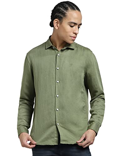 Image of Jack & Jones Men's Cotton Solid Slim Fit Shirt