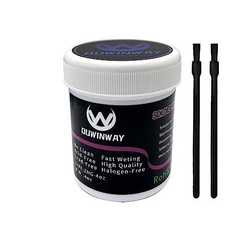 Ouwinway no clean soldering flux paste,solder flux for Electrical Soldering,For Copper Pipe Brazing, Tin soldering,4oz
