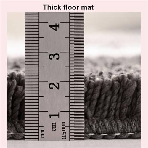 Tapis de bain absorbant l'eau de douche en microfibre bordeaux - 3