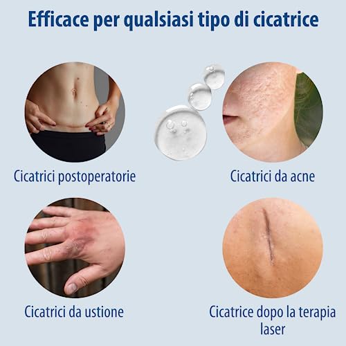 Evolsin - Gel silicone per cicatrici per bambini e adulti - Crema che riduce la visibilità delle cicatrici e riduce la tensione e il prurito - di tutti i tipi(20 g) - 3