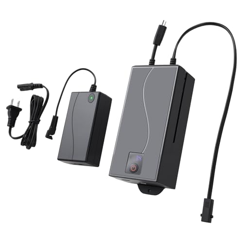 VEVOR 5000 mAh Battery Pack for Reclining Furniture with Adapter, Rechargeable Recliner Battery Kit with Universal 2-Pin Connector and LED Screen, for Recliner, Sectional, Couch, Sofa & Lift Chair