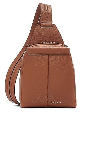 Calvin Klein Women's Myra Backpack for Women – Vegan Leather Convertible Sling Backpack, 2...
