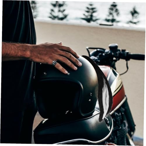 Orejas de Conejo para Casco Moto Decoración de Peluche para Casco Bicicleta y Esquí 7