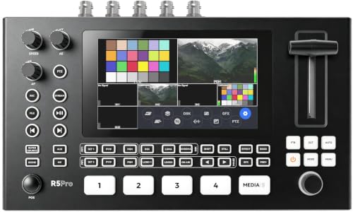 Image of SPROLINK Neolive R5S PRO Professional Live Streaming Switcher, 5.5-inch Screen, Dual 4K HDMI Input, Support AUX and PGM Output, Multi-Functional Video Mixer