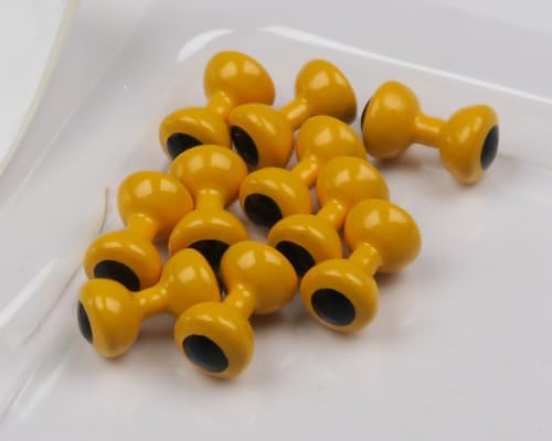 Hareline Fly Tying Painted Lead Eyes - Medium, Yellow