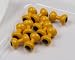 Hareline Painted Lead Dumbbell Eyes - Medium / Yellow