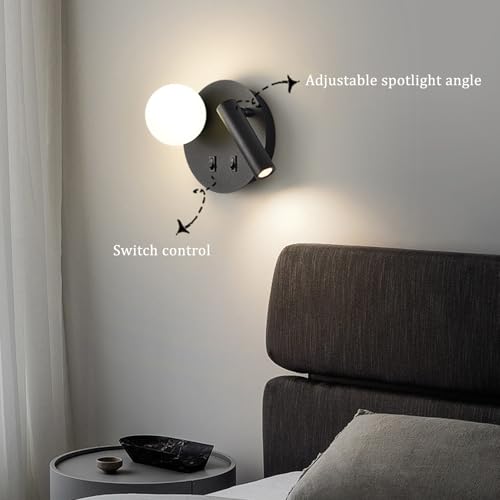 LED interior apliques de pared de diseño minimalista con pantalla de cristal premium 2