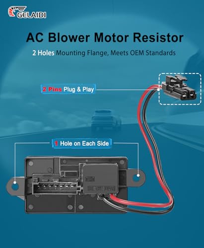 Image of HVAC Blower Motor Resistor for 1999-2006 Chevy Avalanche Silverado Tahoe Suburban & GMC Sierra Yukon | OE Replacement Part #22807122, 973-409, 89019089, 15-81087 | Manual AC Control Module