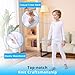 PISIQI Thermal Underwear Set for Boys Long Johns Fleece Lined Set Kids Ultra Soft Base Layer Top Bottom Warm Set for Skiing White