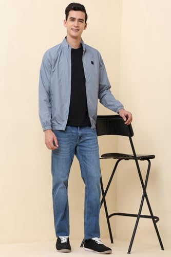 Image of Allen Solly Men's Regular Fit Solid Windcheater Jacket