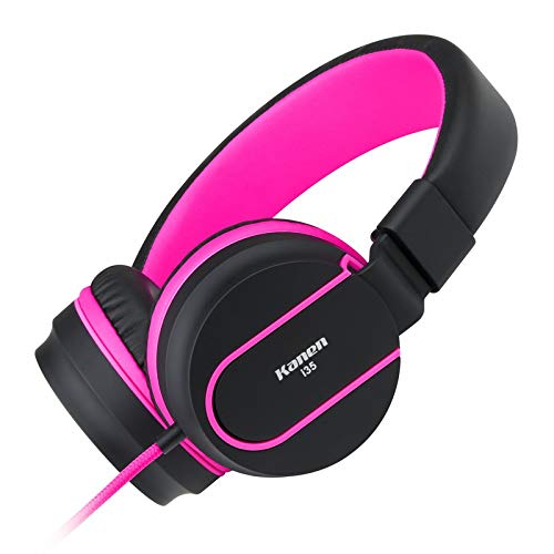 Cuffie Bluetooth Auricolari stereo con auricolari stereo con microfono per il controllo del volume per ragazze Giochi per bambini Samsung, nero viola