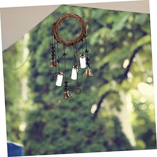 Carillon à vent chat mignon pour balcon et déco extérieure bohème