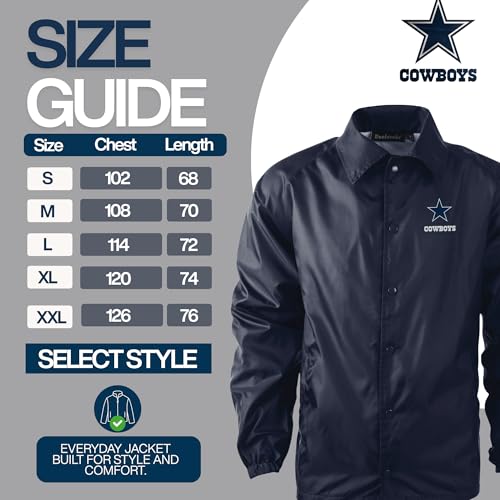 Image of Men's Royal Buffalo Bills Coaches Classic Raglan Full-Snap Windbreaker Jacket