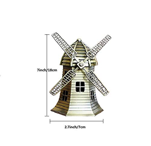 Paratos Netherlandish Windmills Model Bronze Metal Statue Collectible Figurine For Personalized Gifts Bedroom Home Décor Desktop Decoration Souvenir thumb #3