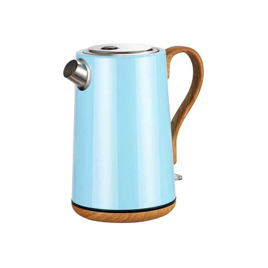 Bouilloire électrique 1,7L en inox bleu pour savourer votre thé en famille