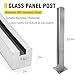 DUZFOREI Glass Panel Post Glass Balustrade End Post 23.5