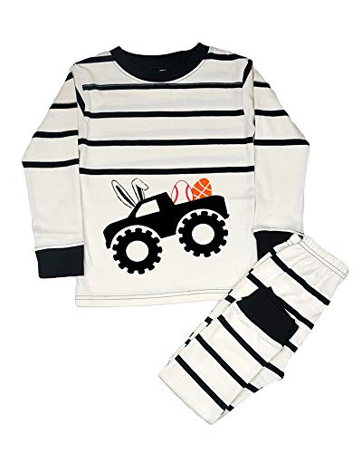 Toddler Easter 2 Piece Set Easter Boys Gift - Monster Truck with Easter Eggs