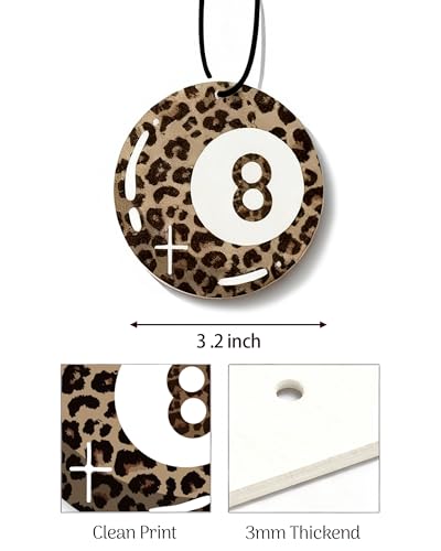 Image of Cheetah Print 5pcs Car Air Freshener Bow Coquette Leopard Print Car Accessories Automotive Interior Hanging Scents Mirror Decor for Women Teen Girls