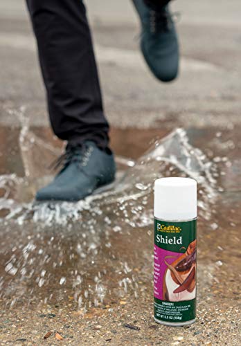 Cadillac 1050450 Shield Water And Stain - Leather And Fabric Protector Spray - Great For Shoes - 5.5 Oz - Waterproof And Protect Suede thumb #2