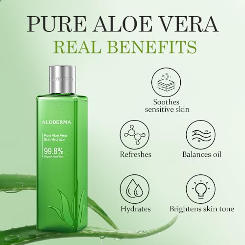 All Purpose Aloe Vera Gel Set - 3 Pieces - Skin Hydrator, 300g Aloe Vera Gel + Tea Tree Oil & 45g Aloe Vera Gel Travel Size - Image 5