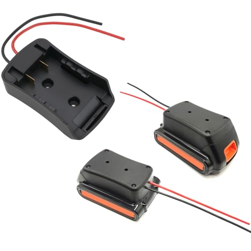 Create idea 1Pc Battery Adapter Power Connector Compatible with Porter Cable PCC685L PCC685LP PCC680L PCC682L 20V Li-ion Battery 12 Gauge Robotics