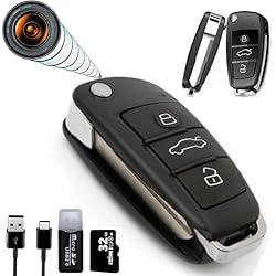 Detector De Camaras De Vigilancia Mini Camara Espia Oculta Camuflada,Camara Vigilancia sin Cables,Grabadora de Voz Microfono espia(PACK PREMIUM SIN LUZ AL GRABAR, INCLUYE LECTOR y TARJETA 32GB)Detector de Movimiento y Visión Nocturna