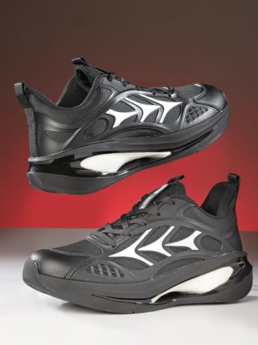 Image of Action | Athleo | TURBO-403 | Men's | Lace-Up | Running | Shoes | Trendy | Lightweight | Comfortable | Durable | Sports | Shoes