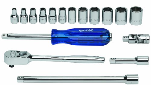 Williams WSM-15HF 15-tlg 1/4 Antrieb Stecknuss und Antrieb Werkzeug Set