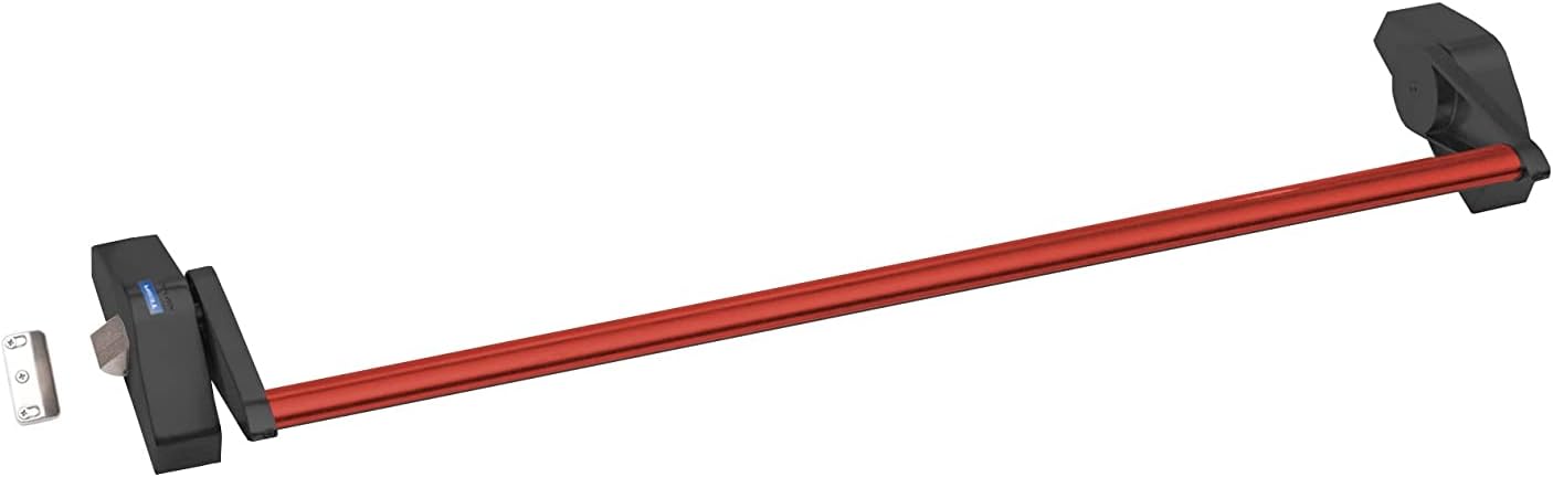 Tesa Assa Abloy MNAT101M09SNRT Lite-Series antipanic Device, Black/Red