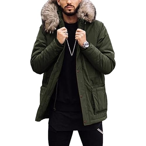Parka chaude isolée homme veste matelassée épaisse anti-froid