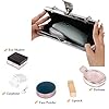 CORIOS Clutch Damen Kette Abendtasche Umhängetasche mit Blatt Schnalle Verschluss Glänzend Schultertasche Portemonnaie Tasche Glitter Handtasche für Hochzeit Abendparty Tanzparty Geburtstag Schwarz #3