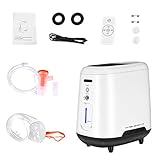 Concentrador de oxígeno,máquina de oxígeno portátil ajustable 1-6L / min para uso doméstico y de viaje
