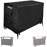 YOWDUTY Outdoor BBQ Prep Table Cover 52 Inch for Keter Unity XL Serving Table, Waterproof & Windproof Strong Material Patio Grill Prep Table Cover, 55'' L x 24'' W x 32'' H