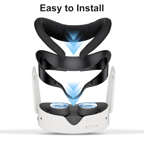 Interface faciale Oculus Quest 3s haut de gamme en soie glacée et coton - 7