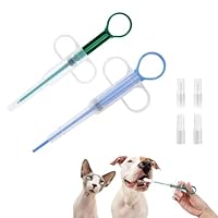 2 Stück Tablettengeber für Katzen,Katze Tabletten Pill Feeder,Cats Tablette Tabletteneingeber,Animal Medikamenten Shooter Dispenser Assist,Silikon Versteck Feeders Spritze Assistent für Pet Pille