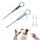 2 Stück Tablettengeber für Katzen,Katze Tabletten Pill Feeder,Cats Tablette Tabletteneingeber,Animal Medikamenten Shooter Dispenser Assist,Silikon Versteck Feeders Spritze Assistent für Pet Pille