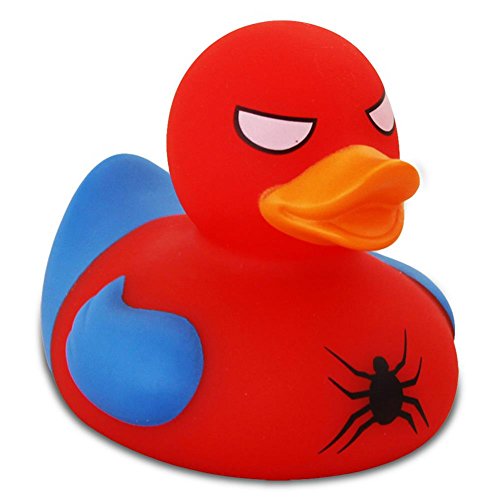 Lilalu Pato de Goma Pato del baño Flotante Pato Pato Recoger de Halloween Corona superhéroe: Tipo: Pato Spidy