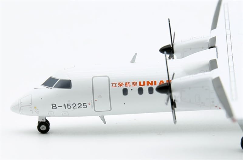 Miniatura 8 de JC Wings Uni Air Último vuelo BOMBARDIER Dash-8 B-15225 1200 DIECAST modelo de avión preconstruido