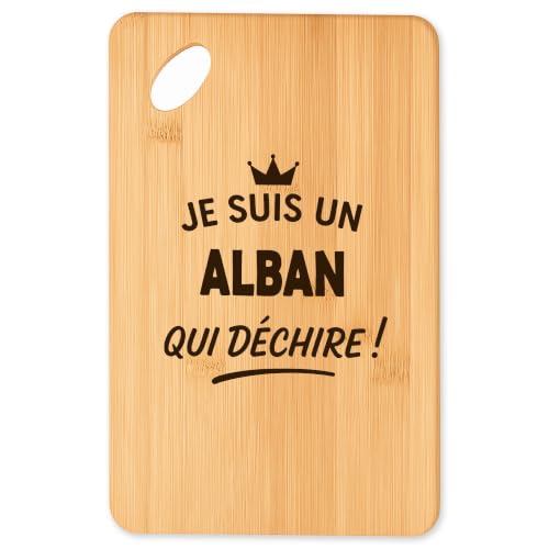 Planche à découper Alban en bambou premium avec finitions soignées pour apéritif d'exception