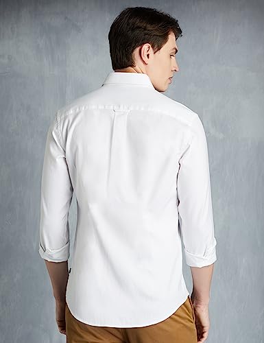 Image of Symbol Premium Men Stylish Solid All Day Fresh Buttondown Casual Shirt - Regular Fit | Plain | Full Sleeve | Cotton Semi Formal Wear (Available in Plus Size & Combo Pack)