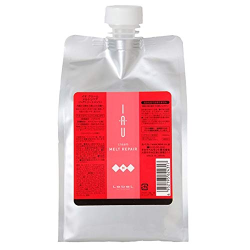 Lebel IAU Cream Melt Repair Hair Treatment - 1000ml - Refill (Green Tea Set), 1 l (Pack of 1)