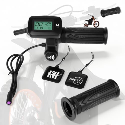Image of Tuttio Soleil 01 New Throttle Integrated Display with M Button,and Left Side Grips only for Soleil 01 Electric Dirt Bike,Note: New and Old Throttle Cannot be Used interchangeably.48V - (NFC)