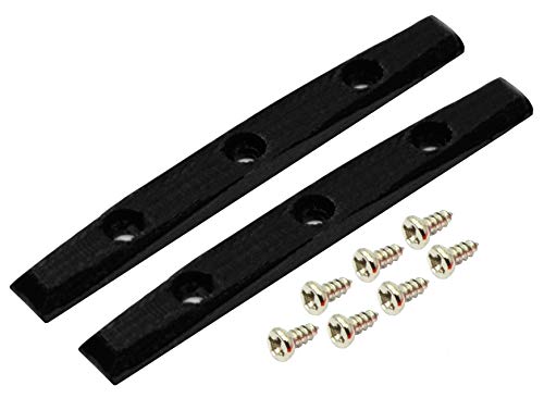 Teak Tuning Gem Edition Board Rails, Set of 2 with Screws, Black Onyx