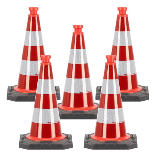 TMS PRO SHOP BIGPACK 5 x StVO Leitkegel RA2, Bast, reflektierend...