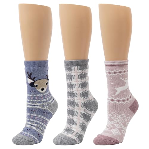 Image of Cuddl Duds Ladies Super Soft Warm Comfortable Multipack Gift Lounge Socks