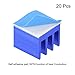uxcell 7x7x6mm Blue Thermal Self Adhesive Aluminum Heatsink Electronics Cooler 20 Pcs