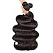 Body Wave Bundles Human Hair Brazilian Hair 3 Bundles Human Hair for Black Women 22 24 26 Inch 10A Grade 100% Unprocessed Body Wave Bundles Hair Extensions Natural Color