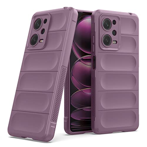 Image of Amazon Brand - Solimo Back Case Cover for Mi Redmi Note 12 Pro 5G | Compatible for Mi Redmi Note 12 Pro 5G Back Case Cover | Matte Case | Liquid Silicon Magic Case with Camera Protection | Lavender